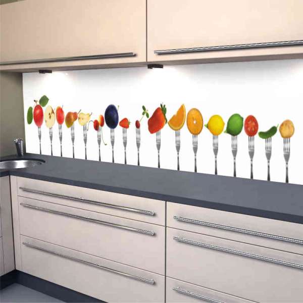 Küchenrückwand aufgegabelt
