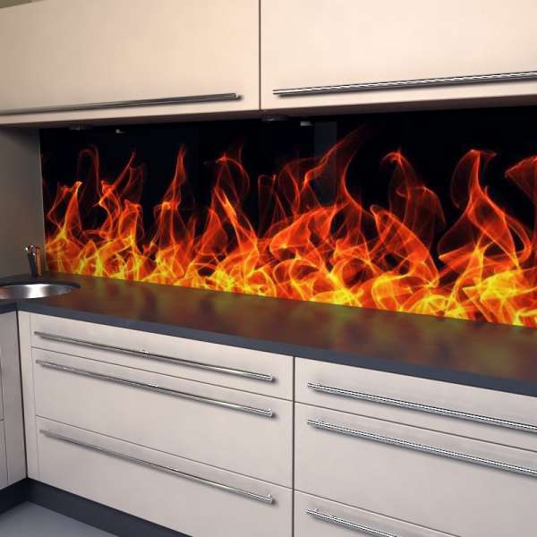 Küchenrückwand im Flammendesign 01