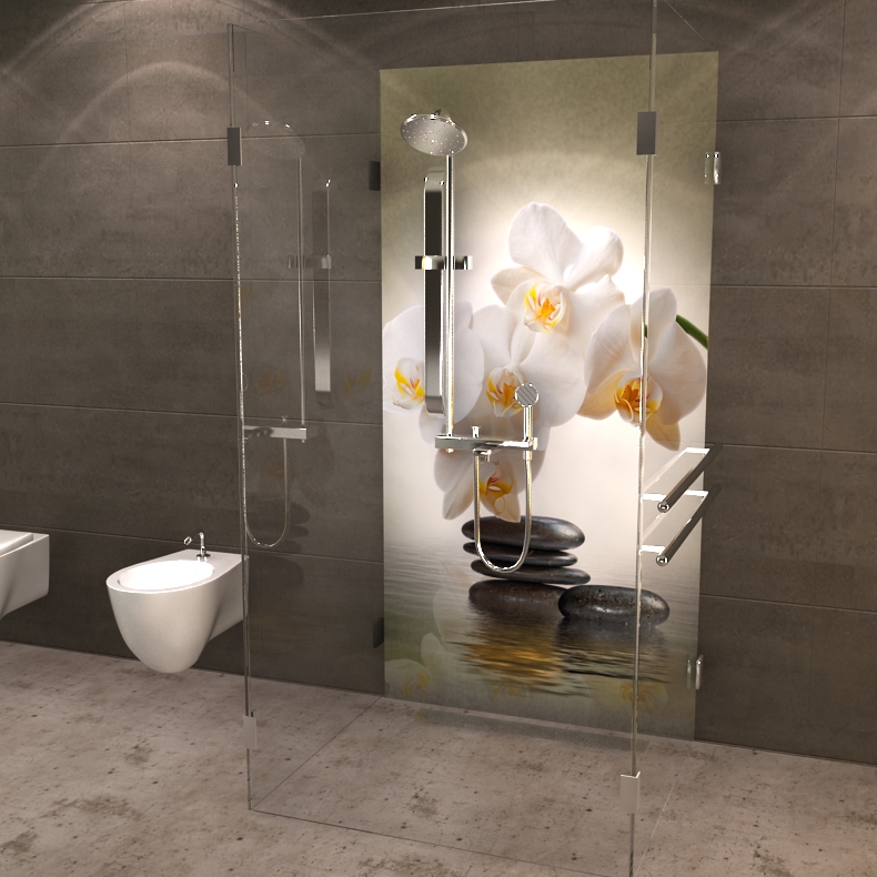 Duschrückwand statt Fliesen. Hier findest Du Dein Motiv