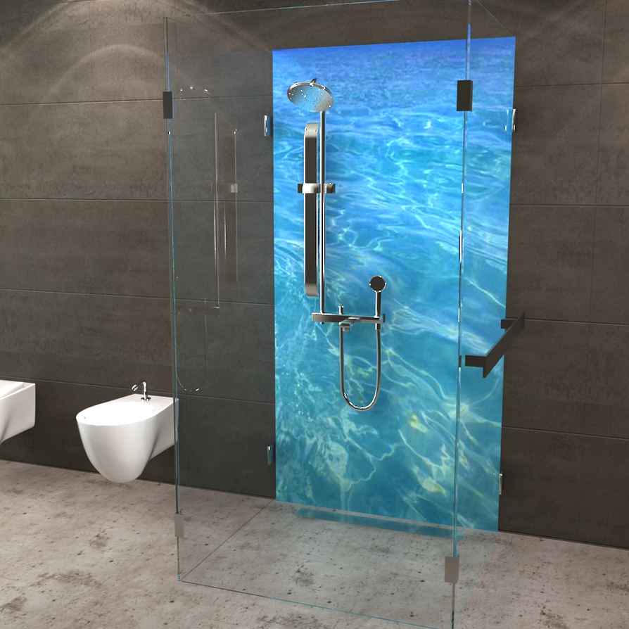 Deine neue Duschrückwand Wasser